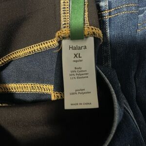 HALARA Dark Blue Denim Pants
